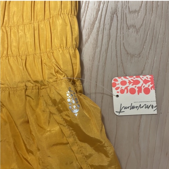 Free People FP Movement The Way Home Shorts, Varsity Gold, sz L - Picture 5 of 14